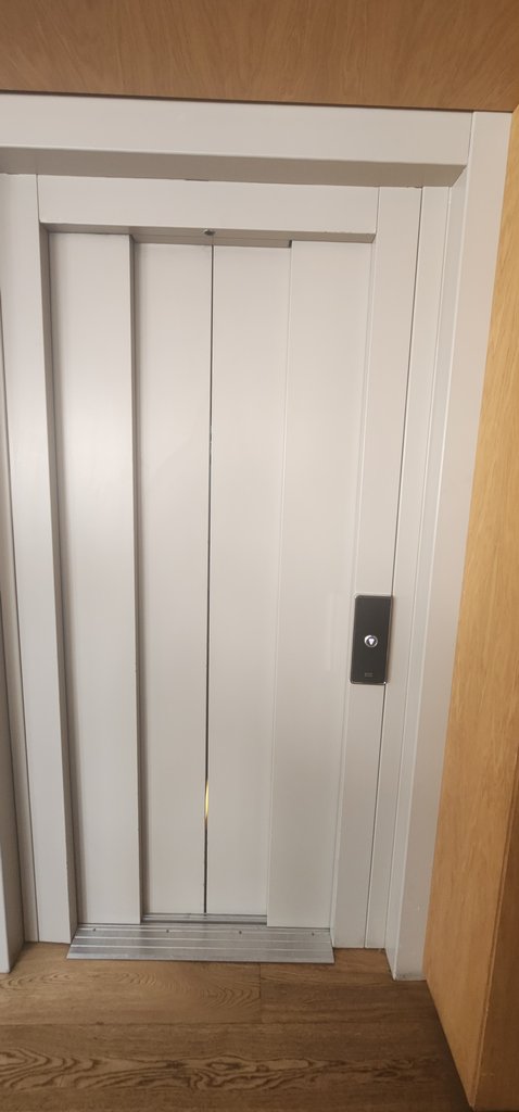 Ascensor de acceso amplio con puerta automática