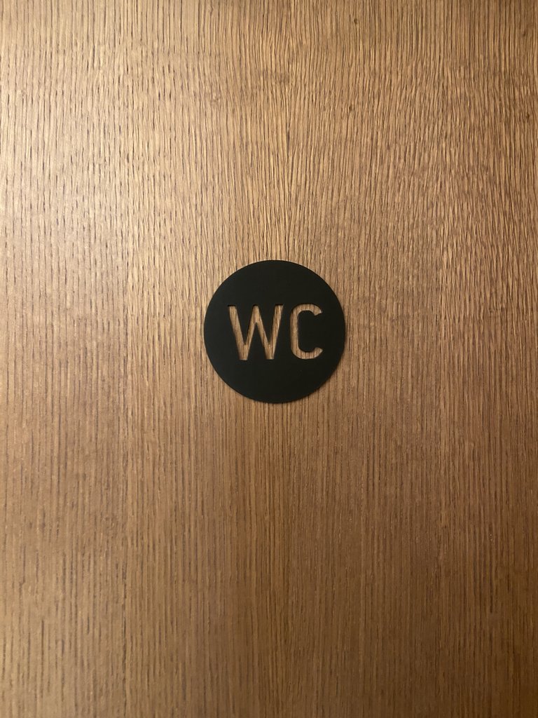 Señalización baños comunes.