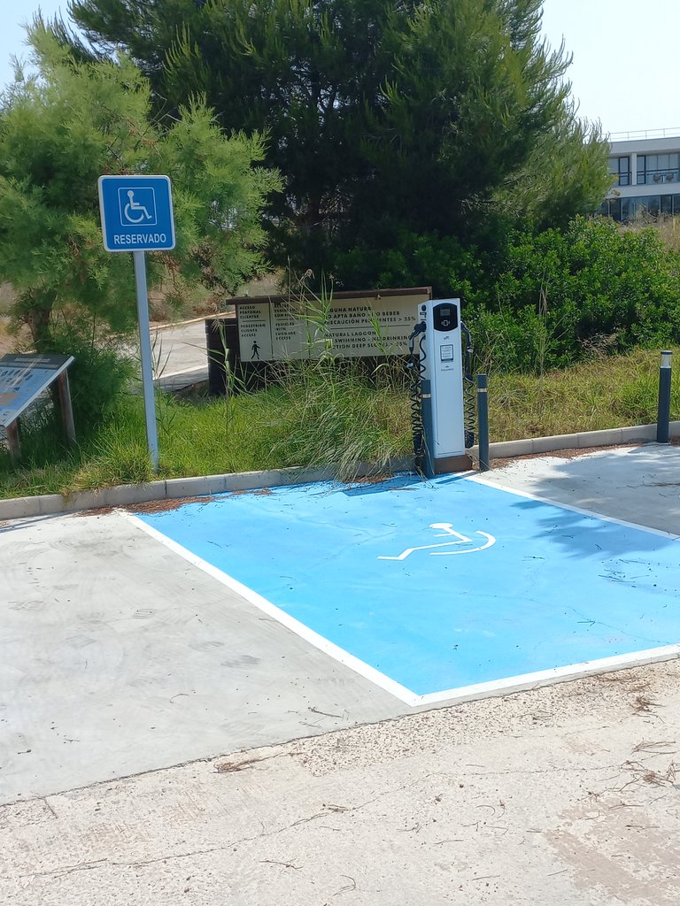 Zona de aparcamiento para PMR