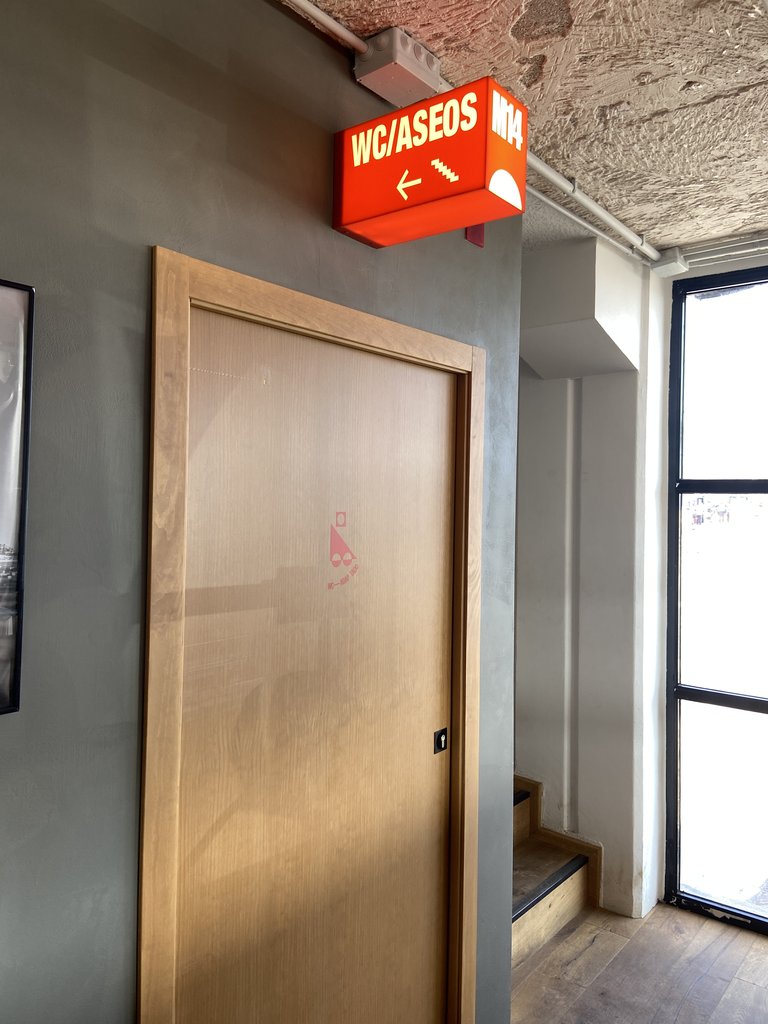 Señalización baños comunes.