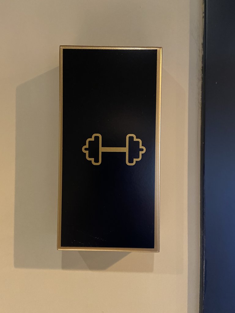 Gym area signage.