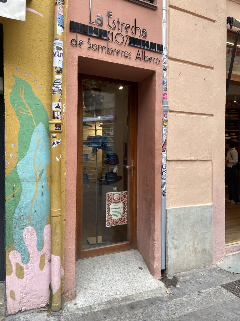 Door adjacent to the main one with access ramp.