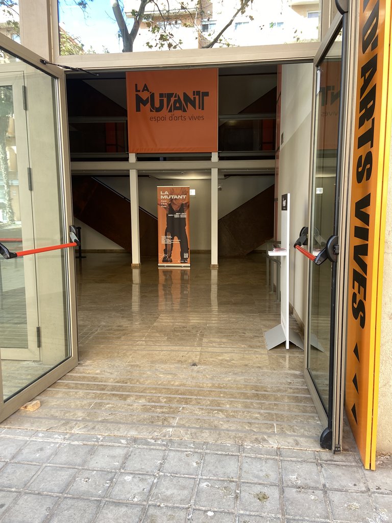 Puertas batientes de acceso al establecimiento.