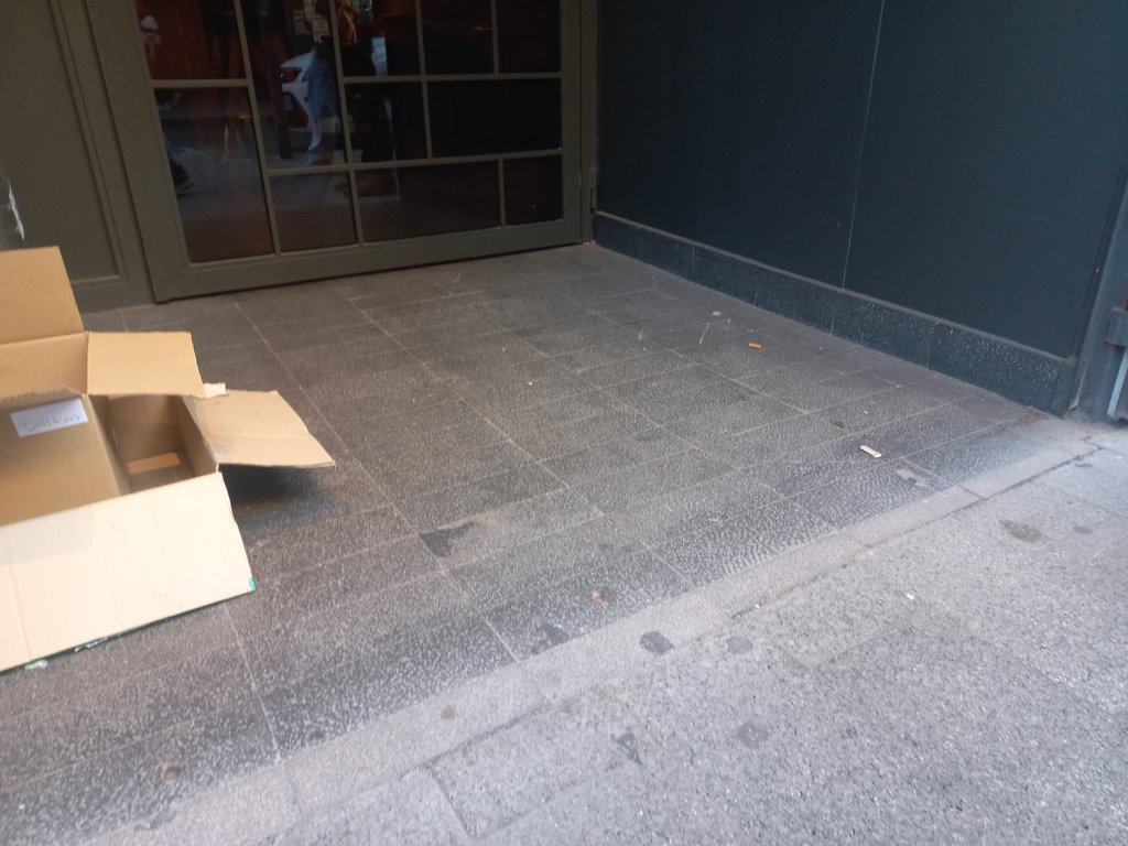 Entrada llana, a mismo nivel y libre de obstáculos.