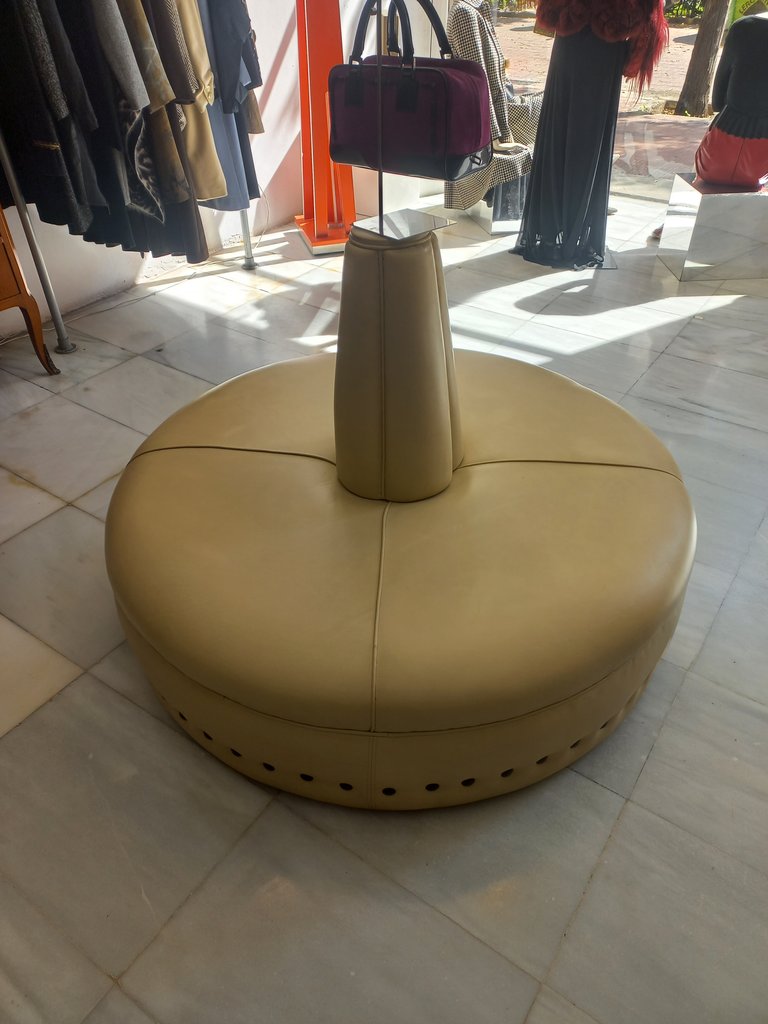 Rest area in a common space.