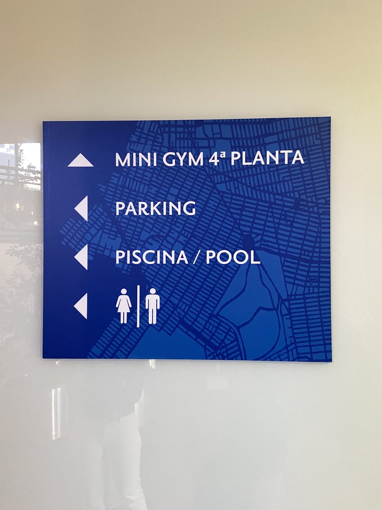 Signage for direction of spaces.