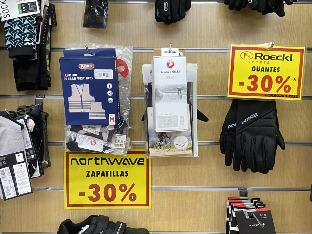 Senyalització descomptes del producte.