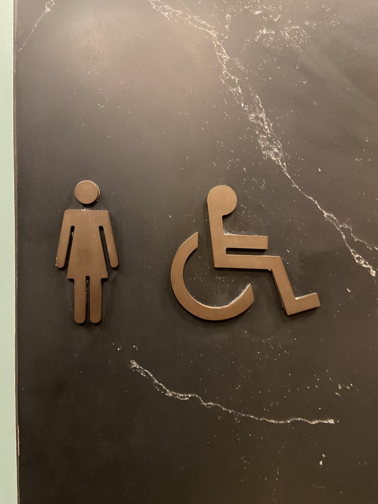 Senyalització banys adaptats comuns.