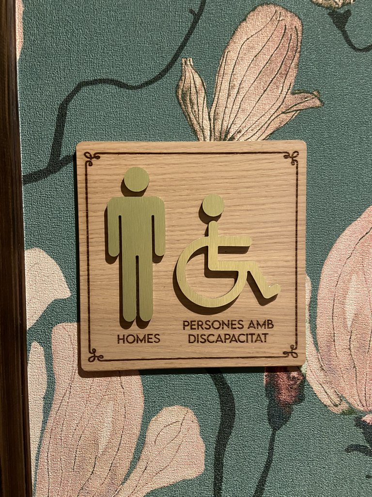 Signage for common adapted bathrooms.