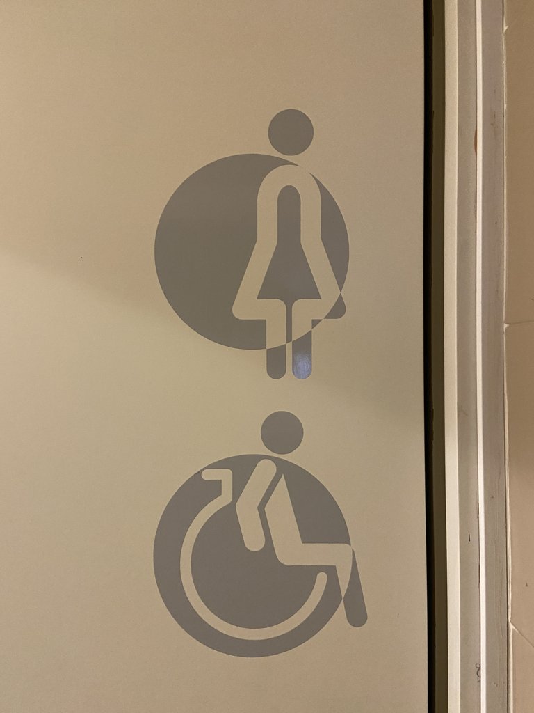 Señalización baños adaptados comunes.
