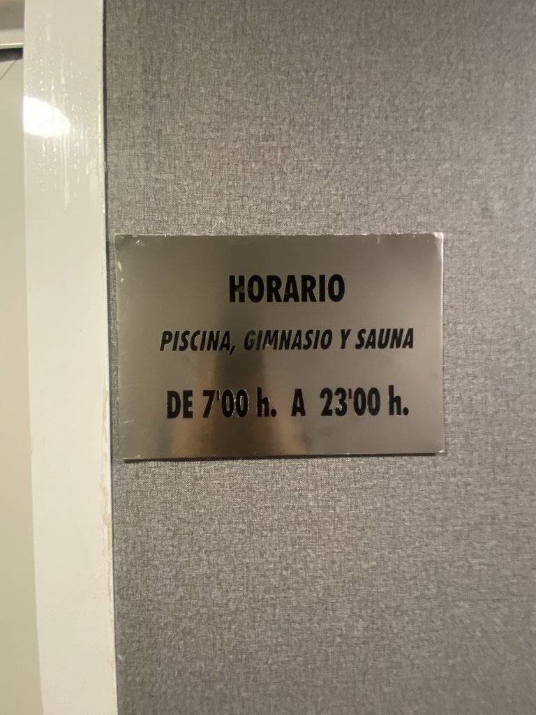 Signage for space schedules.