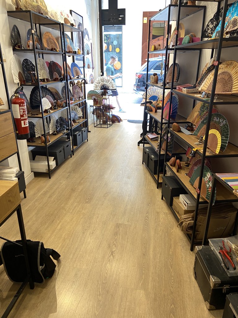 Accessible passage area properly lit.