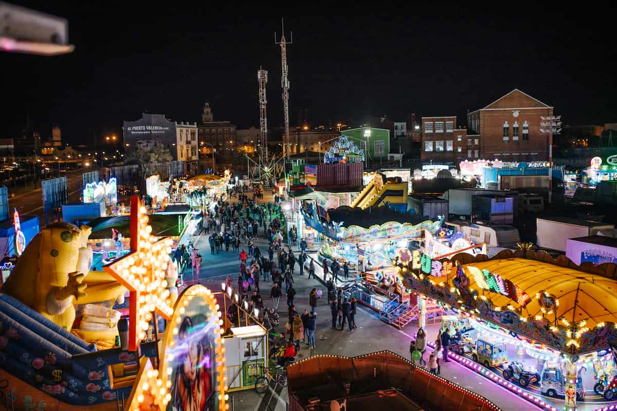 Feria de Atracciones de Navidad en València 