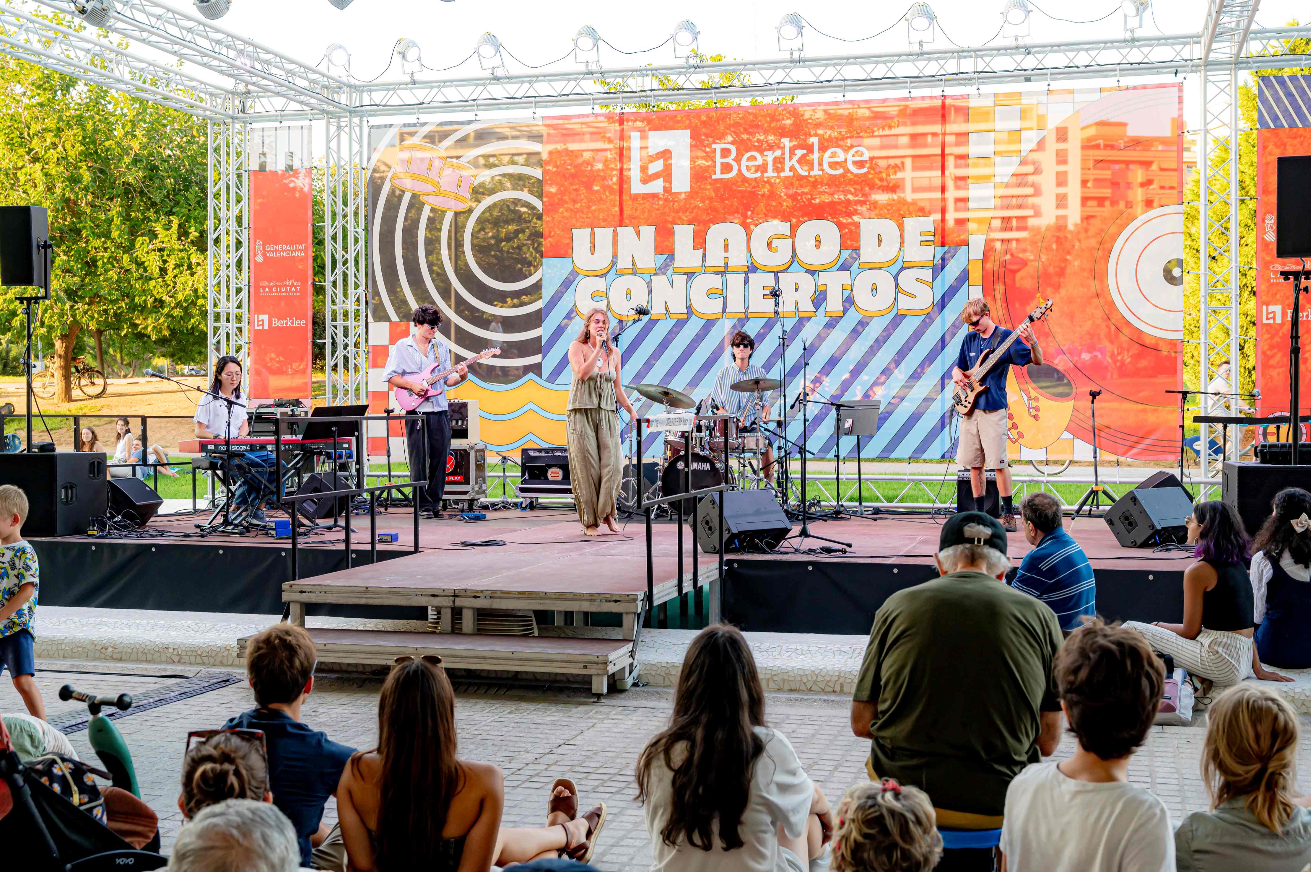 Un lago de conciertos