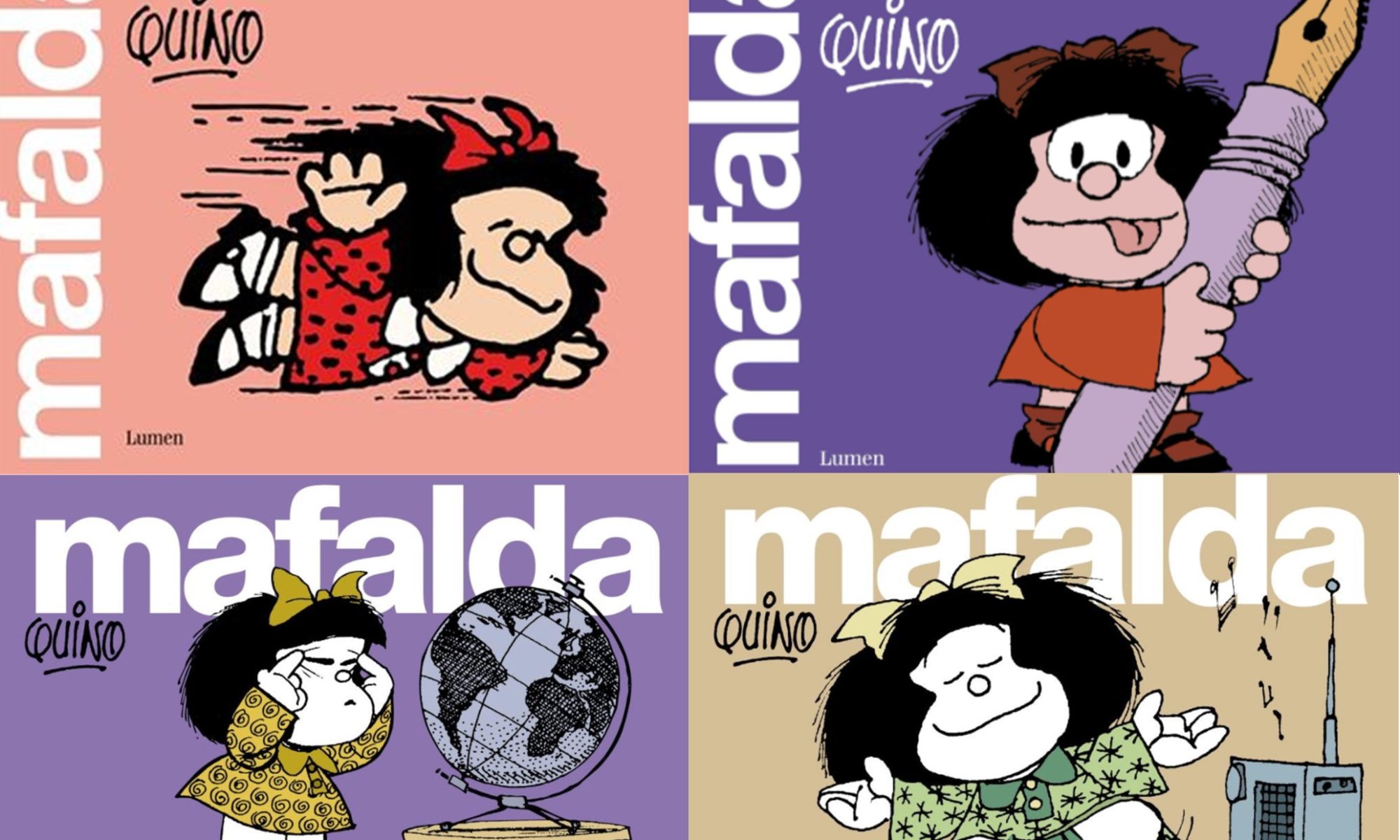 Ilustraciones de Mafalda, del autor Quino