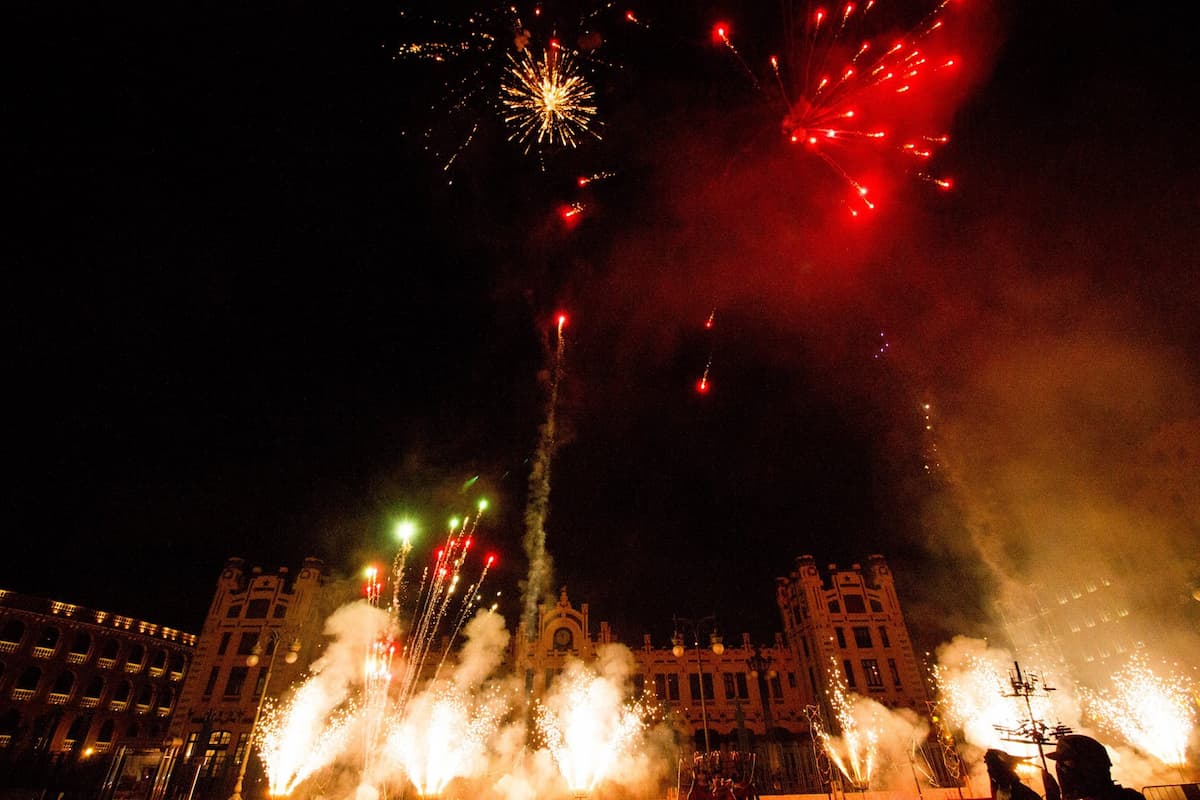 Programa de fuegos artificiales de la Feria de Julio de València