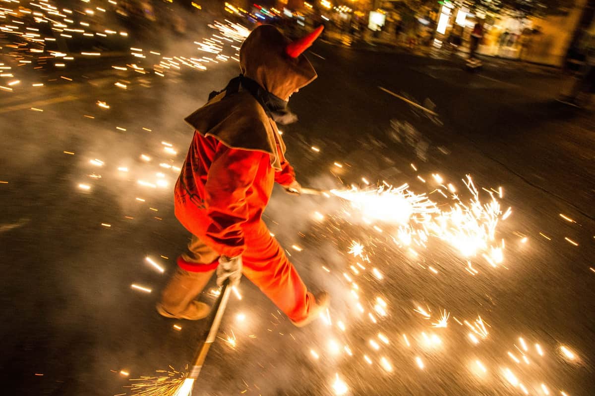 Programa de fuegos artificiales de la Feria de Julio de València