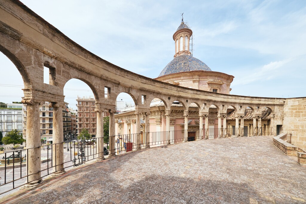 vistas desde la parte de arriba de la catedral