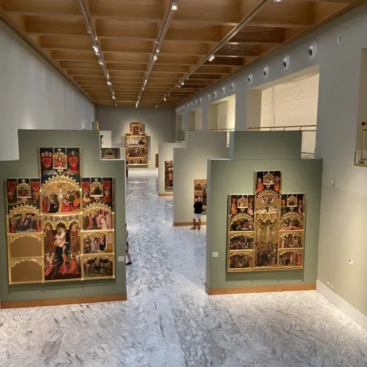 Sales d'exposició accessibles, amb espai suficient per deambular i correctament il·luminades.