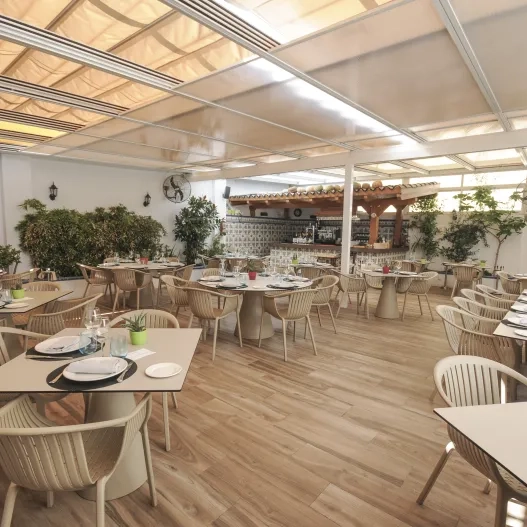 terraza del restaurante casa carmela