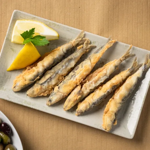 Pescado frito-frituras de pescado