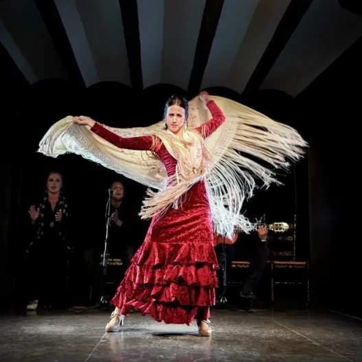 Cena y espectáculo en un tablao flamenco 
