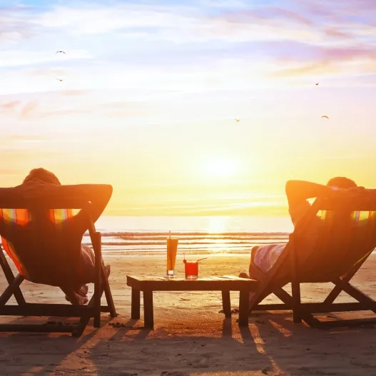 playa amanecer tumbona relax