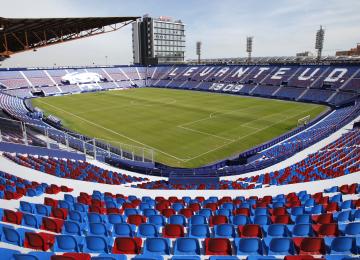 vista panorámica del estadio del levante