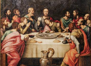 Pintura última cea Santo Cáliz Valencia