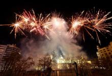 Fuegos artificiales en honor a la Mare de Déu