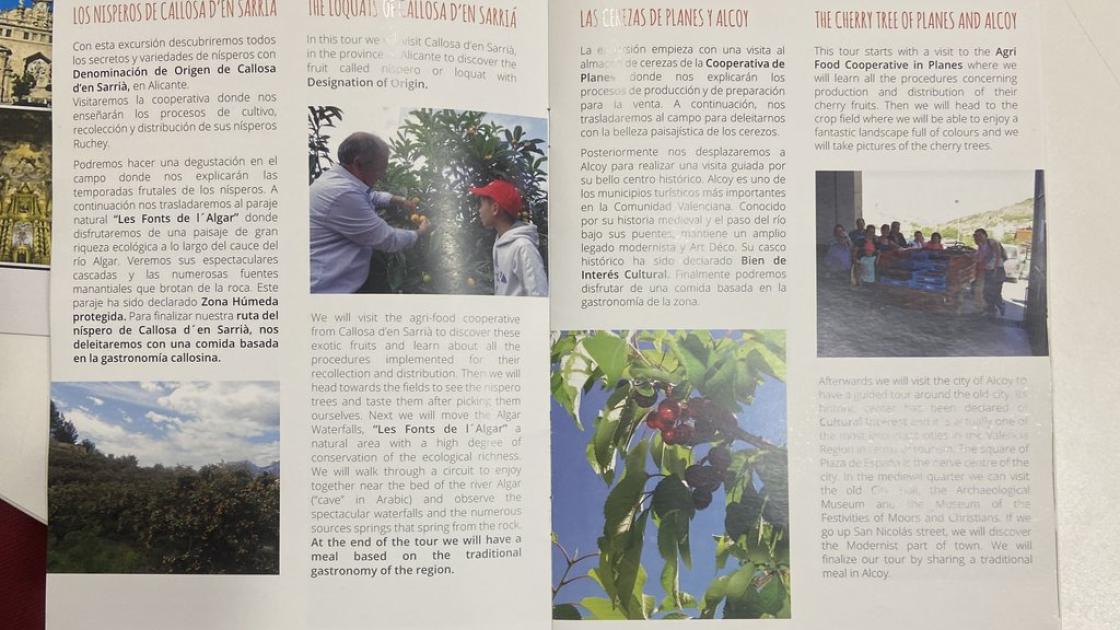 Accessible booklet of agricultural visits with images and an appropriate font size.