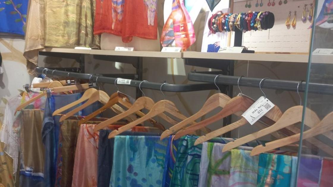 Low-height coat racks.