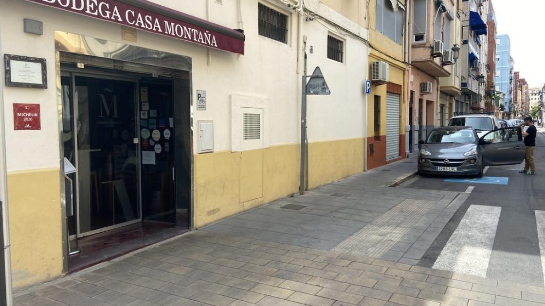 Exterior access to the back of the establishment.