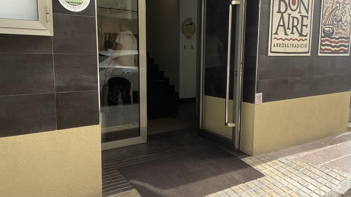Entrance doors to the establishment.