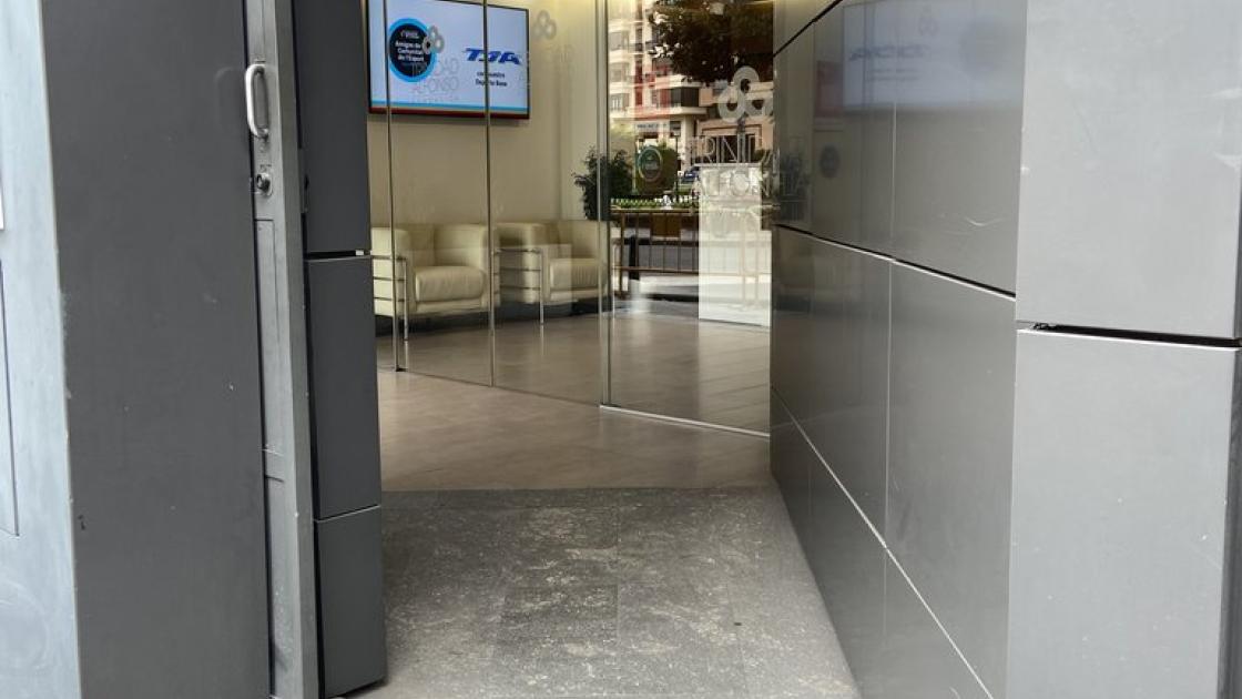 Main entrance with access ramp.