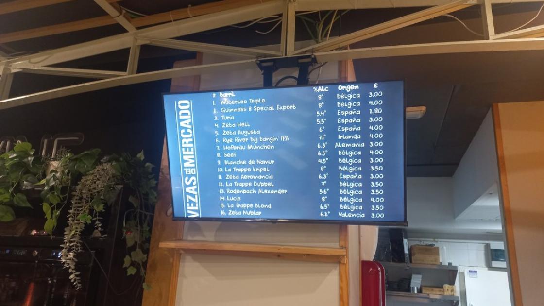 Digital screen for communication of information of interest.