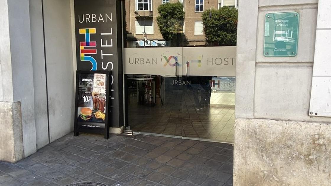 Access doors to the establishment.