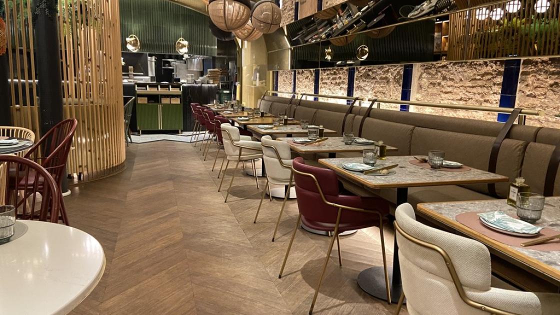 Accessible dining room, accessible tables with appropriate height and proper lighting.