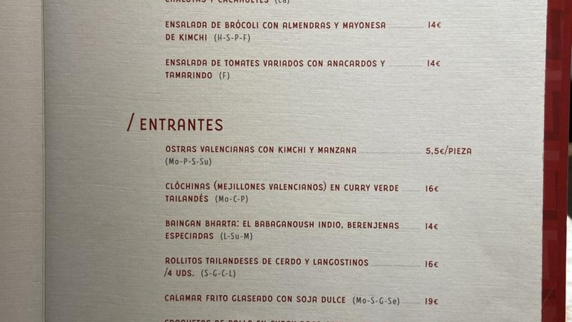 Accessible menu, with an appropriate font size and contrast with the background.