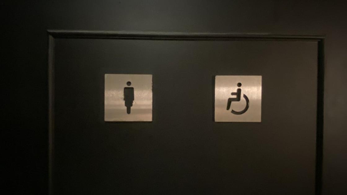 Senyalització banys adaptats comuns.