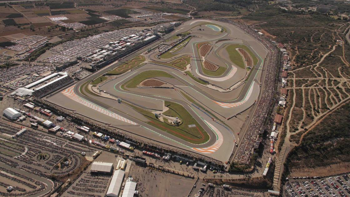 vista aerea del circuito ricardo tormo