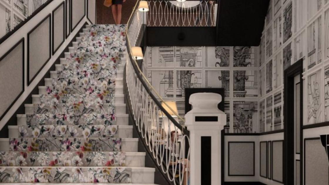 hotel sh ingles detalle escaleras