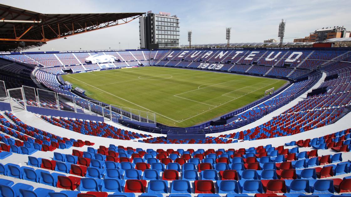 vista panorámica del estadio del levante
