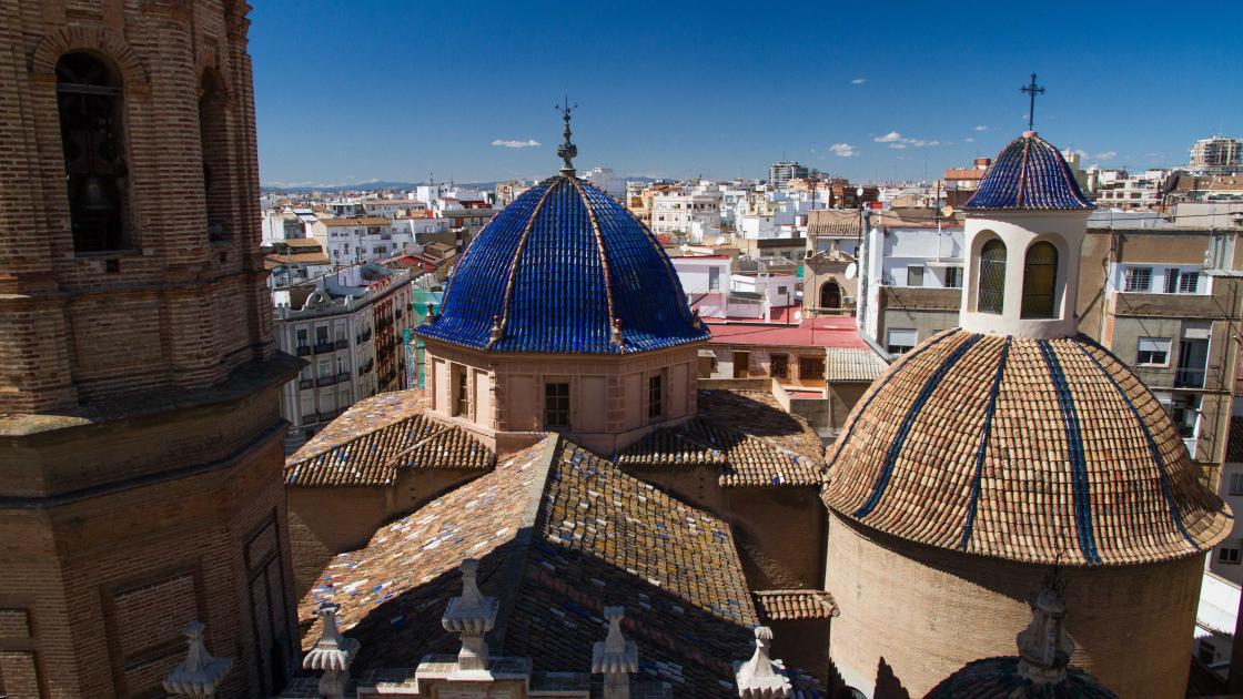 vista aérea de campanario desde el youth hostel