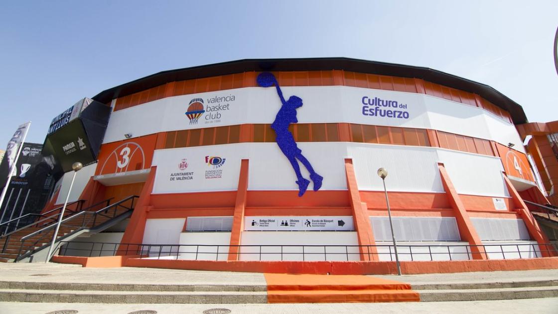 estadio vista exterior del valencia basket club