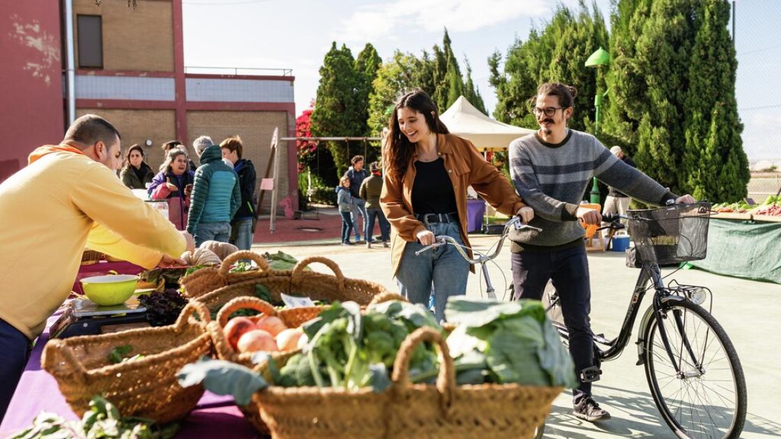 bicicletas y horatlizas en la zona de la huerta