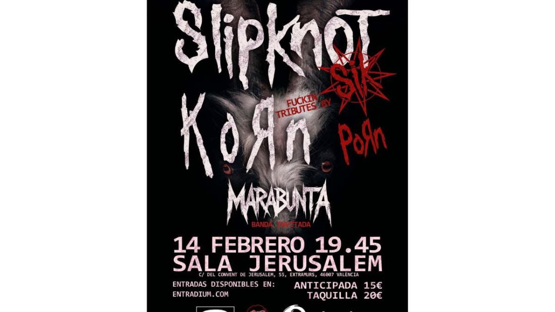 Concierto Slipknot y Korn en València