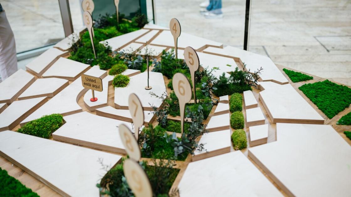maqueta espacios verdes