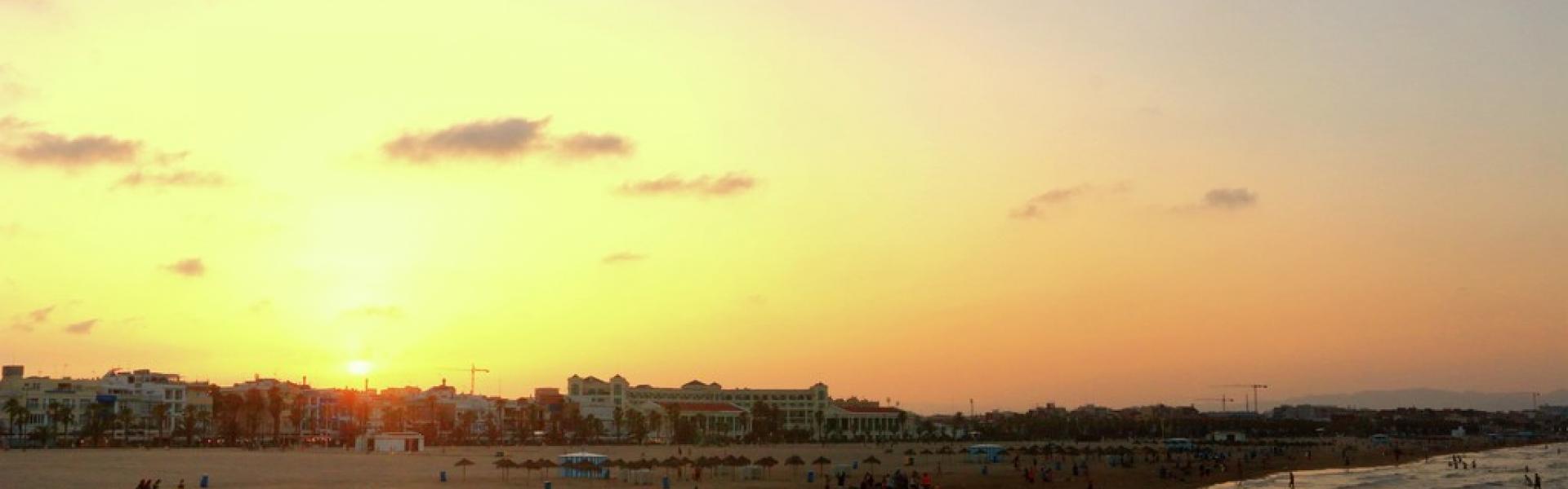 playa cabañal en Valencia