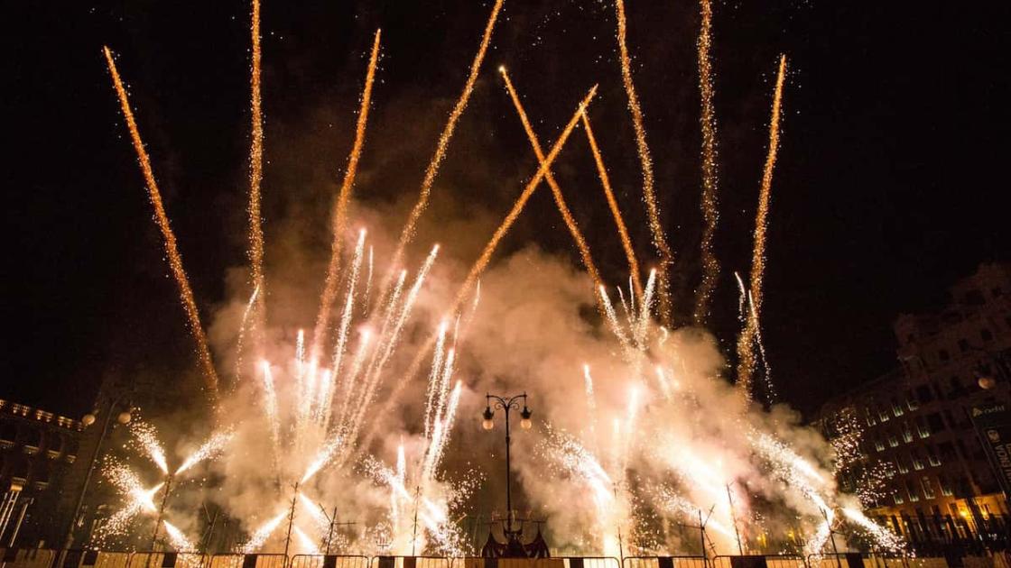 Programa de fuegos artificiales de la Feria de Julio de València